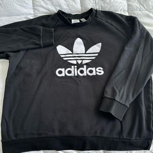 Adidas Black Crewneck Sweatshirt